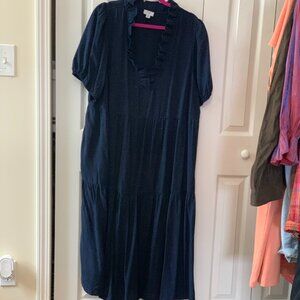 CROWN & IVY TIERED DRESS WITH POCKETS SIZE 2X